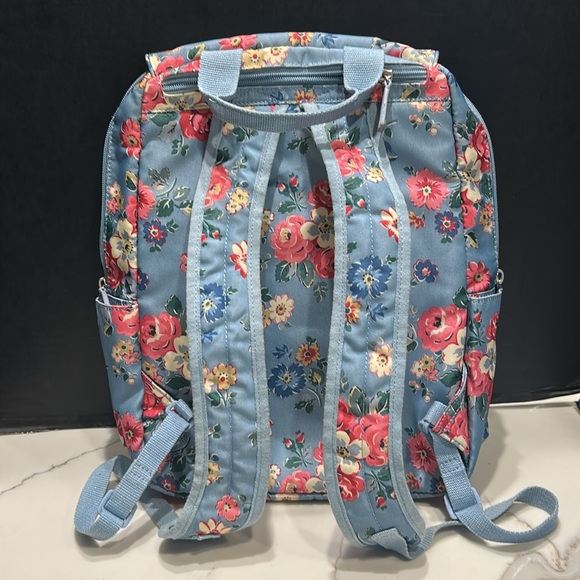 Original Cath Kidston London Backpack Bag Floral Flower Rose Print Adjustable - Picture 5 of 11